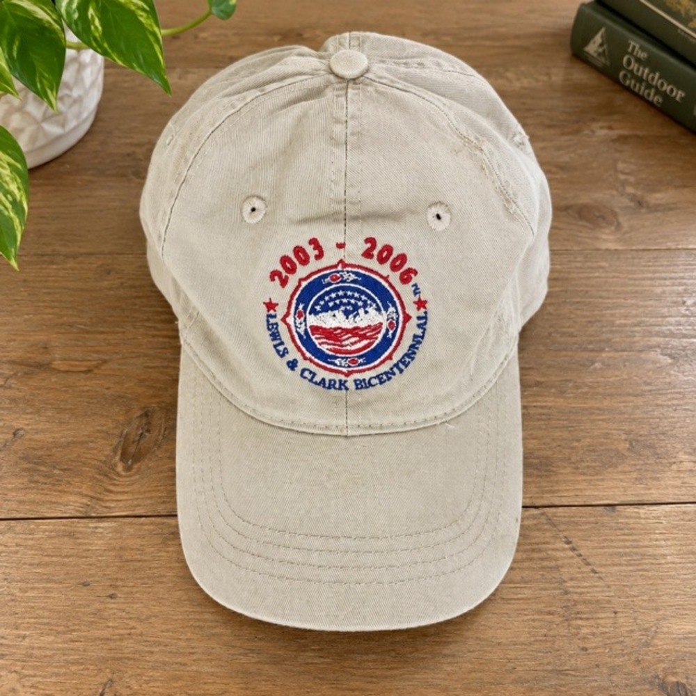 Lewis & Clark Bicentennial 2003-2006 Tan Dad Hat Cap OTTO Adjustable